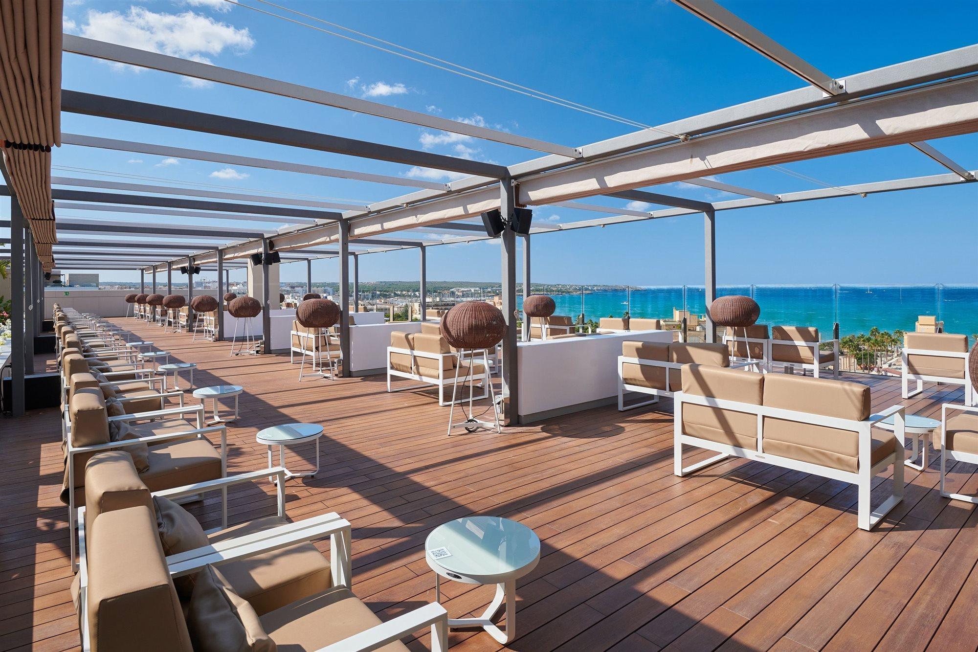 Hipotels Playa De Palma Palace&Spa (Adults Only) Εξωτερικό φωτογραφία Rooftop bar