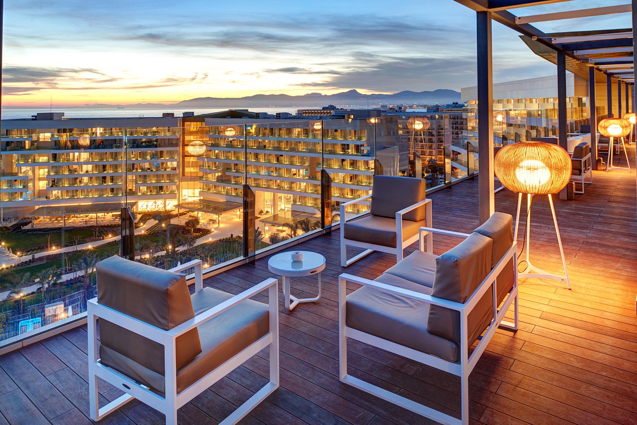 Hipotels Playa De Palma Palace&Spa (Adults Only) Εξωτερικό φωτογραφία The view from the rooftop of the hotel